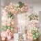 Pink and Sage Green Balloon Arch Kit - 131 Pcs Dusty Pink, Green and White Balloons for Baby Shower, Gender Reveal Decorations